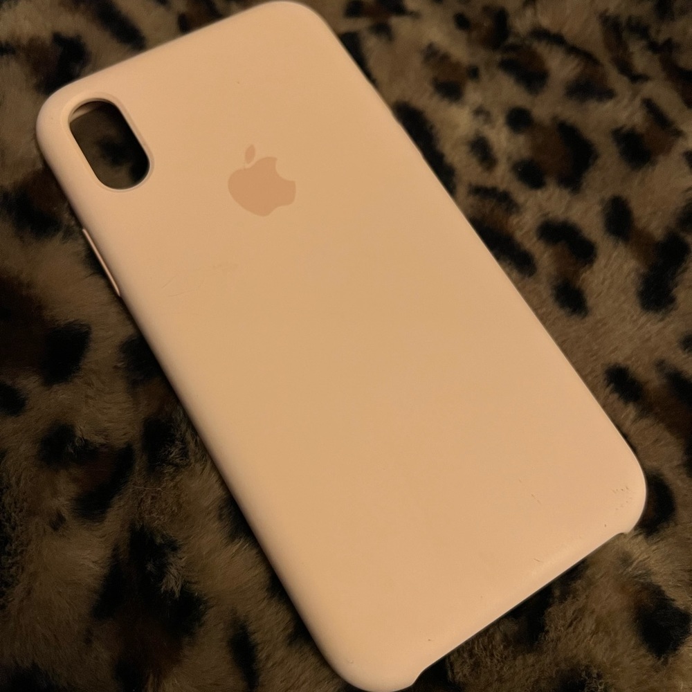 iPhone X Apple case in “Pink Sand”